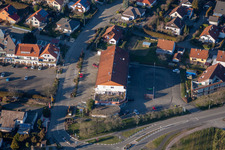 Quartier Rechtenbach in Schweigen-Rechtenbach dans le département Rhénanie-Palatinat, Allemagne d'en haut