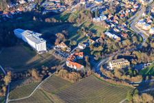 Vue aérienne de Parc thermal à Bad Bergzabern dans le département Rhénanie-Palatinat, Allemagne