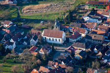 Vue aérienne de Saint-Simon à le quartier Pleisweiler in Pleisweiler-Oberhofen dans le département Rhénanie-Palatinat, Allemagne