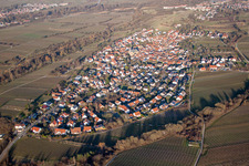 Photographie aérienne de Du sud-ouest à le quartier Arzheim in Landau in der Pfalz dans le département Rhénanie-Palatinat, Allemagne
