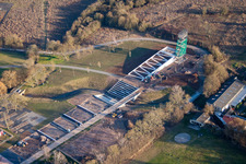 Terrain du State Garden Show à Landau in der Pfalz dans le département Rhénanie-Palatinat, Allemagne depuis l'avion