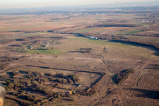 Vue aérienne de Aérodrome de planeurs d'Ebenberg à Landau in der Pfalz dans le département Rhénanie-Palatinat, Allemagne