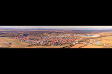 Photographie aérienne de Panorama à le quartier Offenbach in Offenbach an der Queich dans le département Rhénanie-Palatinat, Allemagne