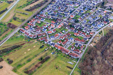 Vue aérienne de Chemin des Alouettes à Ötigheim dans le département Bade-Wurtemberg, Allemagne