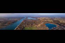 Vue aérienne de Panorama à le quartier Plittersdorf in Rastatt dans le département Bade-Wurtemberg, Allemagne