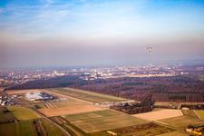 Vue aérienne de LSG Rheinstetten eV à le quartier Silberstreifen in Rheinstetten dans le département Bade-Wurtemberg, Allemagne