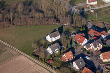 Photographie aérienne de Scheibenhard dans le département Bas Rhin, France