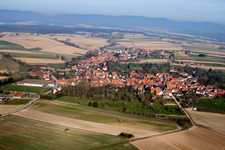Hunspach dans le département Bas Rhin, France hors des airs
