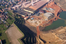 Niederbetschdorf dans le département Bas Rhin, France d'en haut