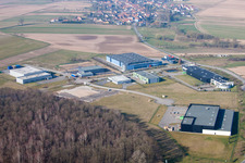 Vue oblique de Eschbach dans le département Bas Rhin, France