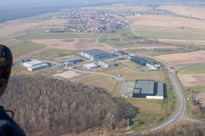 Eschbach dans le département Bas Rhin, France d'en haut