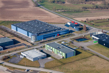 Eschbach dans le département Bas Rhin, France depuis l'avion