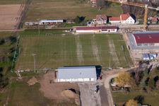 Eschbach dans le département Bas Rhin, France vu d'un drone