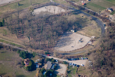 Gambsheim dans le département Bas Rhin, France hors des airs