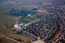 Image drone de Gambsheim dans le département Bas Rhin, France