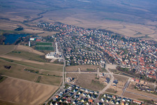 Gambsheim dans le département Bas Rhin, France d'un drone