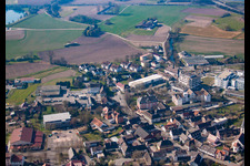 Vue aérienne de Administration locale Kork à le quartier Kork in Kehl dans le département Bade-Wurtemberg, Allemagne