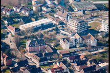 Vue aérienne de Administration locale Kork à le quartier Kork in Kehl dans le département Bade-Wurtemberg, Allemagne