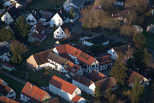 Photographie aérienne de Bar à vin Vogler à le quartier Heuchelheim in Heuchelheim-Klingen dans le département Rhénanie-Palatinat, Allemagne