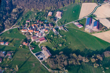 Enregistrement par drone de Lembach dans le département Bas Rhin, France