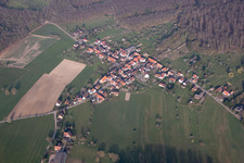 Image drone de Mattstall dans le département Bas Rhin, France
