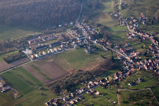 Image drone de Langensoultzbach dans le département Bas Rhin, France