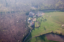 Vue oblique de Villa Riessack à Niederbronn-les-Bains dans le département Bas Rhin, France