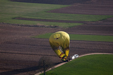 Gunstett dans le département Bas Rhin, France vue d'en haut