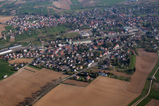 Soultz-sous-Forêts dans le département Bas Rhin, France depuis l'avion