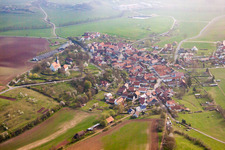 Vue aérienne de Quartier Rieth in Heldburg dans le département Thuringe, Allemagne