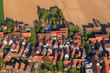 Hôtel Restaurant Krone à le quartier Hayna in Herxheim bei Landau dans le département Rhénanie-Palatinat, Allemagne d'en haut