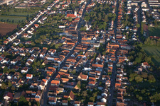 Quartier Queichheim in Landau in der Pfalz dans le département Rhénanie-Palatinat, Allemagne d'en haut