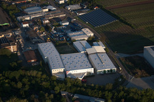 Vue aérienne de Zone industrielle du Nord à Landau in der Pfalz dans le département Rhénanie-Palatinat, Allemagne