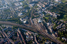 Triangle de piste à Neustadt an der Weinstraße dans le département Rhénanie-Palatinat, Allemagne hors des airs