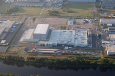 Zone industrielle d'Oberwald, PEG à Wörth am Rhein dans le département Rhénanie-Palatinat, Allemagne d'en haut