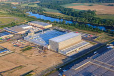 Vue aérienne de Chantier de la société Pfälzer Erfrischungsgetränke GmbH à Wörth am Rhein dans le département Rhénanie-Palatinat, Allemagne