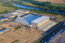Photographie aérienne de Chantier de la société Pfälzer Erfrischungsgetränke GmbH à Wörth am Rhein dans le département Rhénanie-Palatinat, Allemagne
