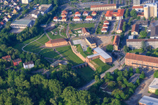 Parc municipal de Fronte Lamotte à Germersheim dans le département Rhénanie-Palatinat, Allemagne d'en haut