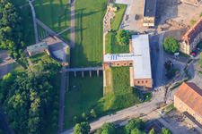 Photographie aérienne de Bâtiment de la porte de Weissenburg à Germersheim dans le département Rhénanie-Palatinat, Allemagne