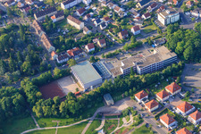 Vue aérienne de Lycée Richard von Weizsäcker plus Germersheim à Germersheim dans le département Rhénanie-Palatinat, Allemagne