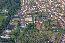 Vue aérienne de IGS Rülzheim à Rülzheim dans le département Rhénanie-Palatinat, Allemagne