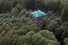 Photographie aérienne de Tour d'observation de Hungerberg à le quartier Vörden in Marienmünster dans le département Rhénanie du Nord-Westphalie, Allemagne