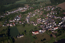 Vue oblique de Quartier Wehrden in Beverungen dans le département Rhénanie du Nord-Westphalie, Allemagne