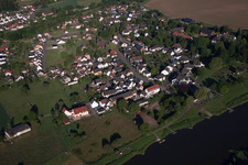 Quartier Wehrden in Beverungen dans le département Rhénanie du Nord-Westphalie, Allemagne d'en haut