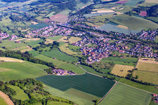 Vue aérienne de Quartier Ottbergen in Höxter dans le département Rhénanie du Nord-Westphalie, Allemagne
