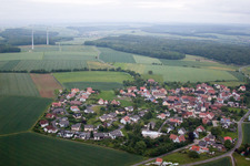 Vue aérienne de Quartier Buch in Theres dans le département Bavière, Allemagne
