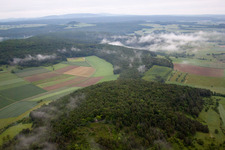 Vue aérienne de Réserve naturelle des 7 Frères à le quartier Diebach in Hammelburg dans le département Bavière, Allemagne
