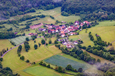 Vue aérienne de Quartier Morlesau in Hammelburg dans le département Bavière, Allemagne