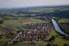 Quartier Hirschfeld in Röthlein dans le département Bavière, Allemagne hors des airs