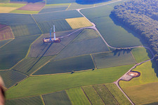 Vue aérienne de Oberaltertheim dans le département Bavière, Allemagne